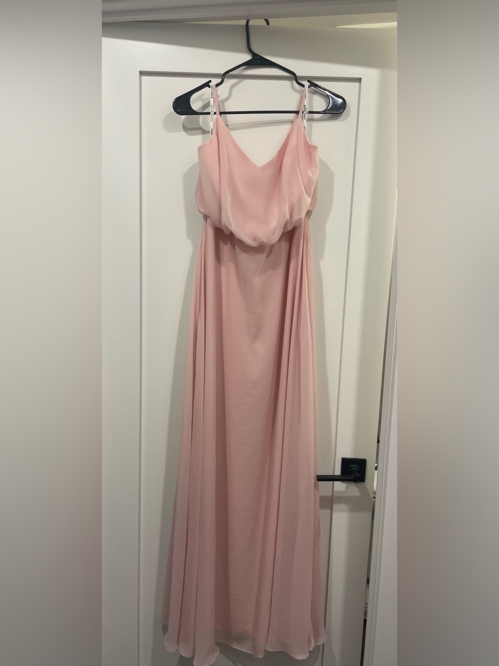 Birdy Grey Blush Pink Chiffon Maxi Dress